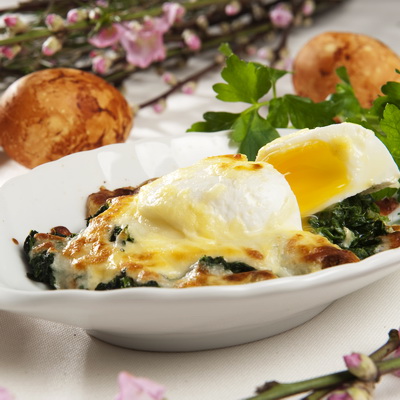 Pocheret æg Florentine
